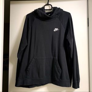 Nike Women’s Black Funnel neck hoodie -